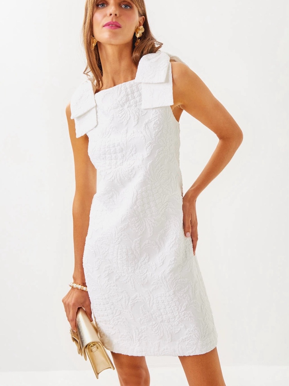 Lilly Pulitzer Carmine Shift Dress in Resort White - NWT - FIRM PRICE